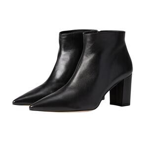 STUART WEITZMAN Women's Stuart 75 Zip Booties US 8 Black Nappa Leather NIB